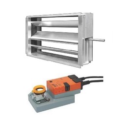 SRU-M-300×400 + LM24 - Klapka H/UH so servopohonom bez vratnej pružiny